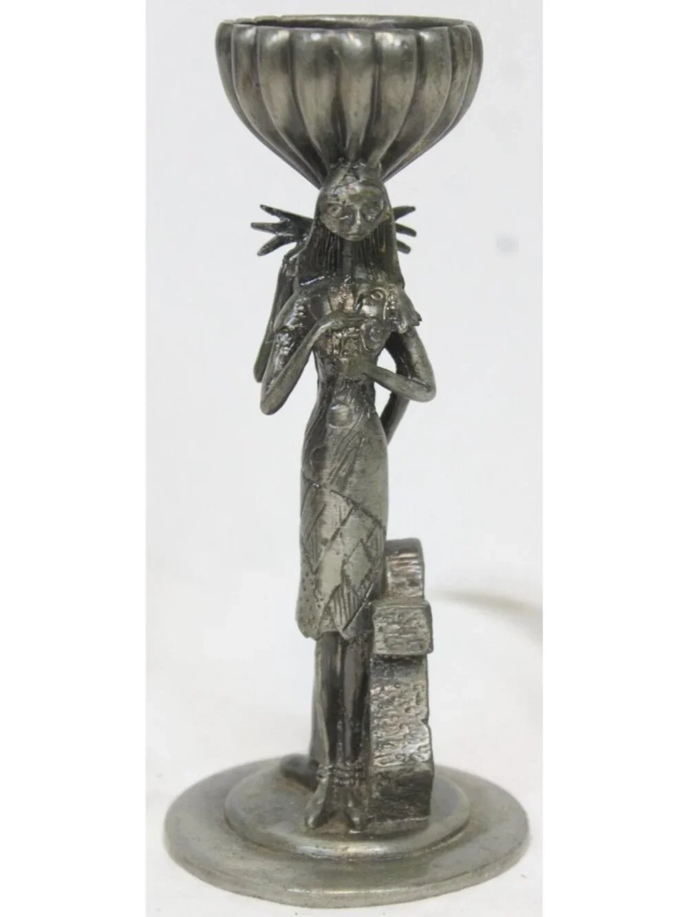 NECA Nightmare before Christmas Candlestick Holder Pewter Sally Jack Skellington